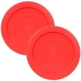 thumbnail image 1 of Pyrex Replacement Lid 7200-PC Red Round Plastic Cover (2-Pack) for Pyrex 7200 2-Cup Bowl (Sold Separately), 1 of 2