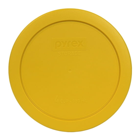 Pyrex Replacement Lid 7201-PC 4-Cup Butter Yellow Round Plastic Cover for Pyrex 7201 Bowl (Sold Separately)