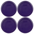 thumbnail image 1 of Pyrex Replacement Lid 7201-PC 4-Cup Plum Purple Plastic Cover 4-Pack for Pyrex 7201 Bowl (Sold Separately), 1 of 1