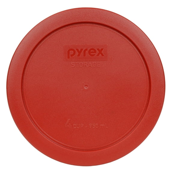 Pyrex Replacement Lid 7201-PC 4-Cup Poppy Red Plastic Cover for Pyrex 7201 Bowl (Sold Separately)