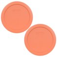 thumbnail image 1 of Pyrex Replacement Lid 7201-PC Bahama Sunset Light Orange Cover (2-Pack) for Pyrex 7201 4-Cup Bowl (Sold Separately), 1 of 2