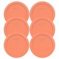 thumbnail image 1 of Pyrex Replacement Lid 7201-PC Bahama Sunset Light Orange Plastic Cover (6-Pack) for Pyrex 7201 4-Cup Bowl (Sold Separately), 1 of 2