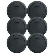 Pyrex 7201-PC 4-Cup Black Replacement Lids 6-Pack