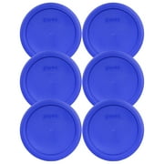 Pyrex Replacement Lid 7201-PC Cobalt Blue Round Plastic Cover (6-Pack) for Pyrex 7201 4-Cup Bowl (Sold Separately)