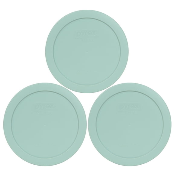 Pyrex Replacement Lid 7201-PC Muddy Aqua Plastic Cover (3-Pack) for Pyrex 7201 4-Cup Bowl (Sold Separately)