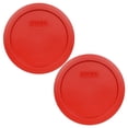 thumbnail image 1 of Pyrex Replacement Lid 7201-PC Poppy Red Plastic Cover (2-Pack) for Pyrex 7201 4-Cup Bowl (Sold Separately), 1 of 3