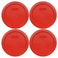 thumbnail image 1 of Pyrex Replacement Lid 7201-PC Poppy Red Plastic Cover (4-Pack), 1 of 3
