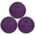 thumbnail image 1 of Pyrex Replacement Lid 7201-PC Purple Round Plastic Cover (3-Pack) for Pyrex 7201 4-Cup Bowl (Sold Separately), 1 of 2