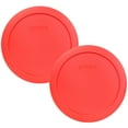 thumbnail image 1 of Pyrex Replacement Lid 7201-PC Red Round Cover (2-Pack) for Pyrex 7201 4-Cup Bowl (Sold Separately), 1 of 3
