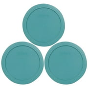 Pyrex Replacement Lid 7201-PC Turquoise Plastic Cover (3-Pack) for Pyrex 7201 4-Cup Bowl (Sold Separately)