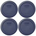 thumbnail image 1 of Pyrex Replacement Lid 7202-PC Dark Blue Round Cover (4-Pack) for Pyrex 7202 1-Cup Bowl (Sold Separately), 1 of 4