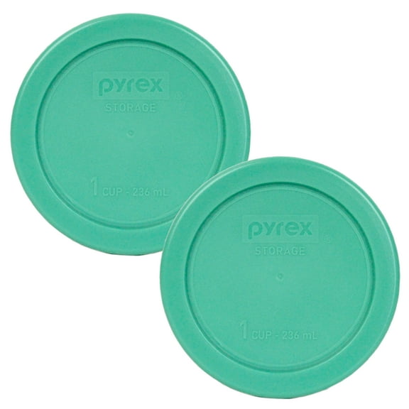 Pyrex Replacement Lid 7202-PC Green Round Cover (2-Pack) for Pyrex 7202 1-Cup Bowl (Sold Separately)