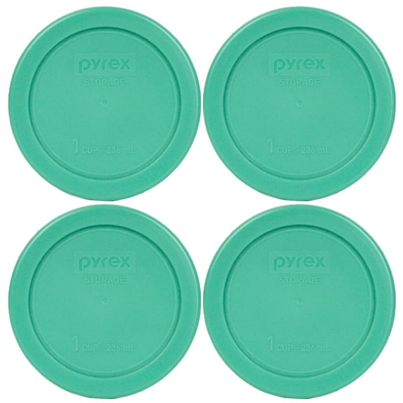 Pyrex Replacement Lid 7202-PC Green Round Cover (4-Pack) for Pyrex 7202 1-Cup Bowl (Sold Separately)
