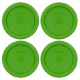 thumbnail image 1 of Pyrex Replacement Lid 7202-PC Lawn Green Round Plastic Storage Replacement Lid Cover (4-Pack), 1 of 2