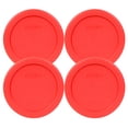 thumbnail image 1 of Pyrex Replacement Lid 7202-PC Red Round Cover (4-Pack) for Pyrex 7202 1-Cup Bowl (Sold Separately), 1 of 2