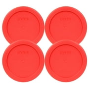 Pyrex Replacement Lid 7202-PC Red Round Cover (4-Pack) for Pyrex 7202 1-Cup Bowl (Sold Separately)