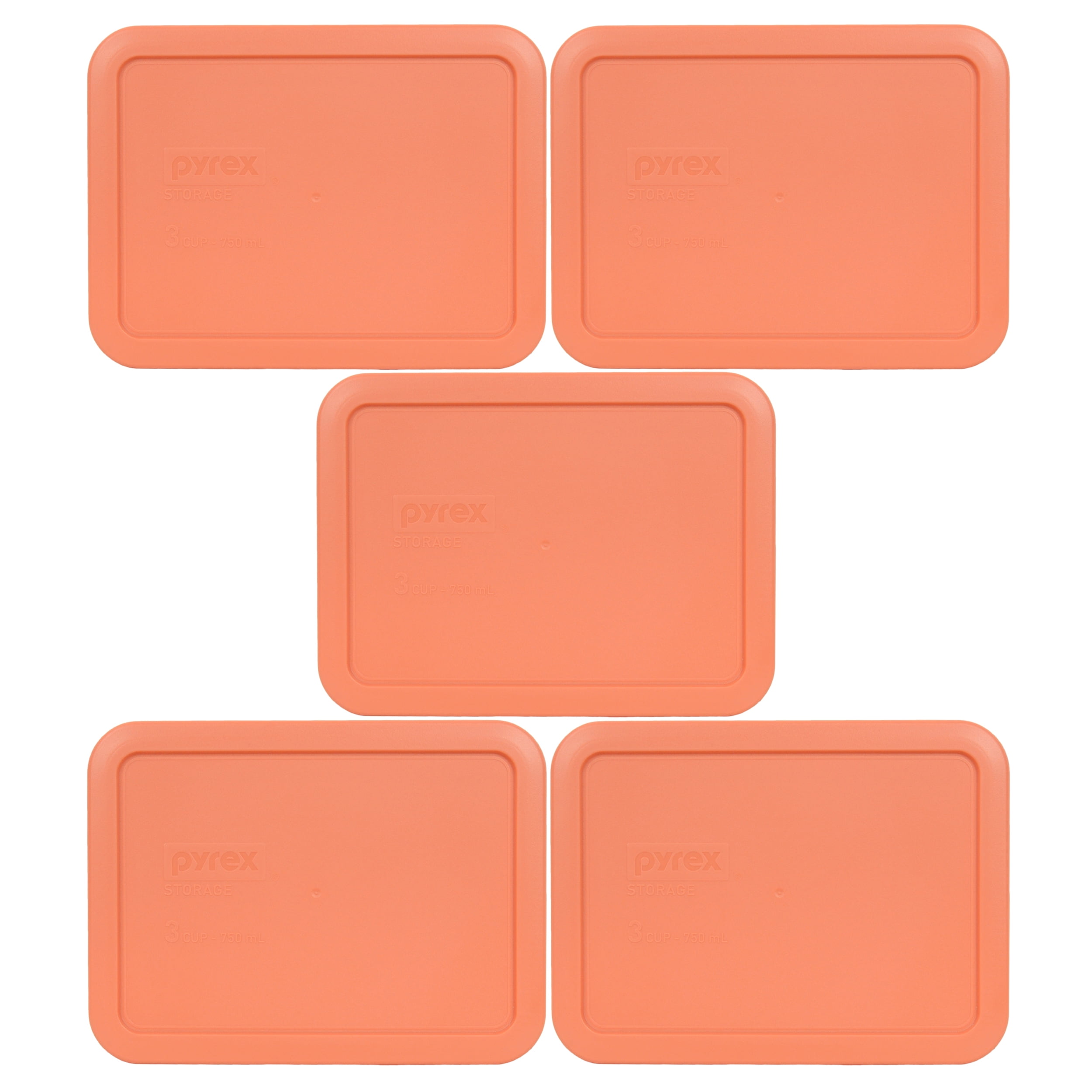 Pyrex Replacement Lid 7210PC Bahama Sunset Light Orange Rectangle