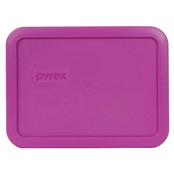 Pyrex Replacement Lid 7210-PC Berry Pink Rectangle Cover for Pyrex 7210 3-Cup Dish (Sold Separately)