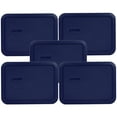 thumbnail image 1 of Pyrex Replacement Lid 7210-PC Blue Rectangle Cover (5-Pack) for Pyrex 7210 3-Cup Dish (Sold Separately), 1 of 2