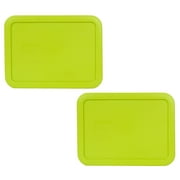 Pyrex Replacement Lid 7210-PC Edamame Green Rectangle Cover 2-Pack for Pyrex 7210 3-Cup Dish (Sold Separately)
