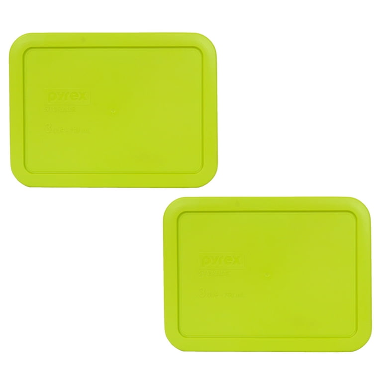 2 pcs Snapware Replacement Lid RECTANGULAR 6x4 Airtight Leakproof Green.