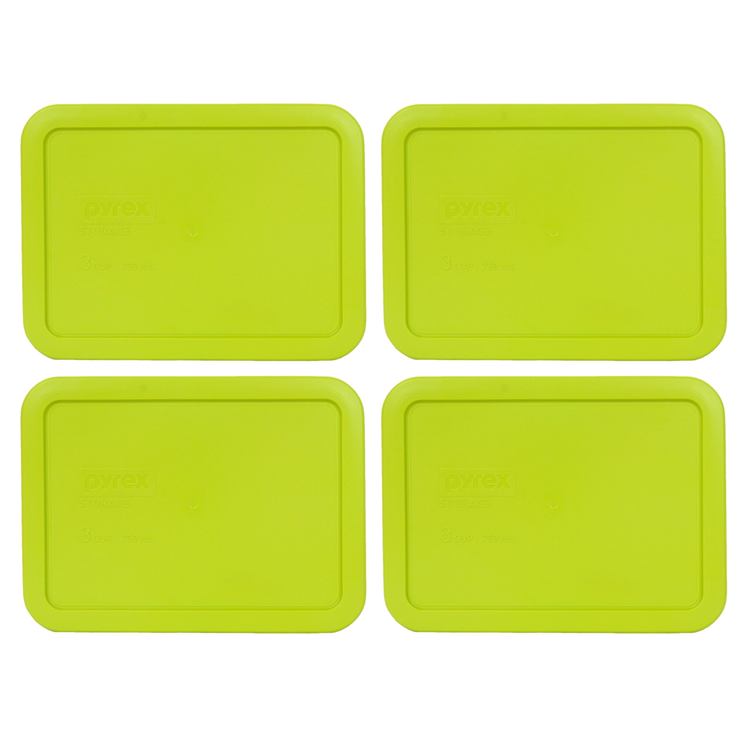 Pyrex Replacement Lid 7210PC Edamame Green Rectangle Cover 4Pack for