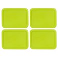 thumbnail image 1 of Pyrex Replacement Lid 7210-PC Edamame Green Rectangle Cover 4-Pack for Pyrex 7210 3-Cup Dish (Sold Separately), 1 of 1