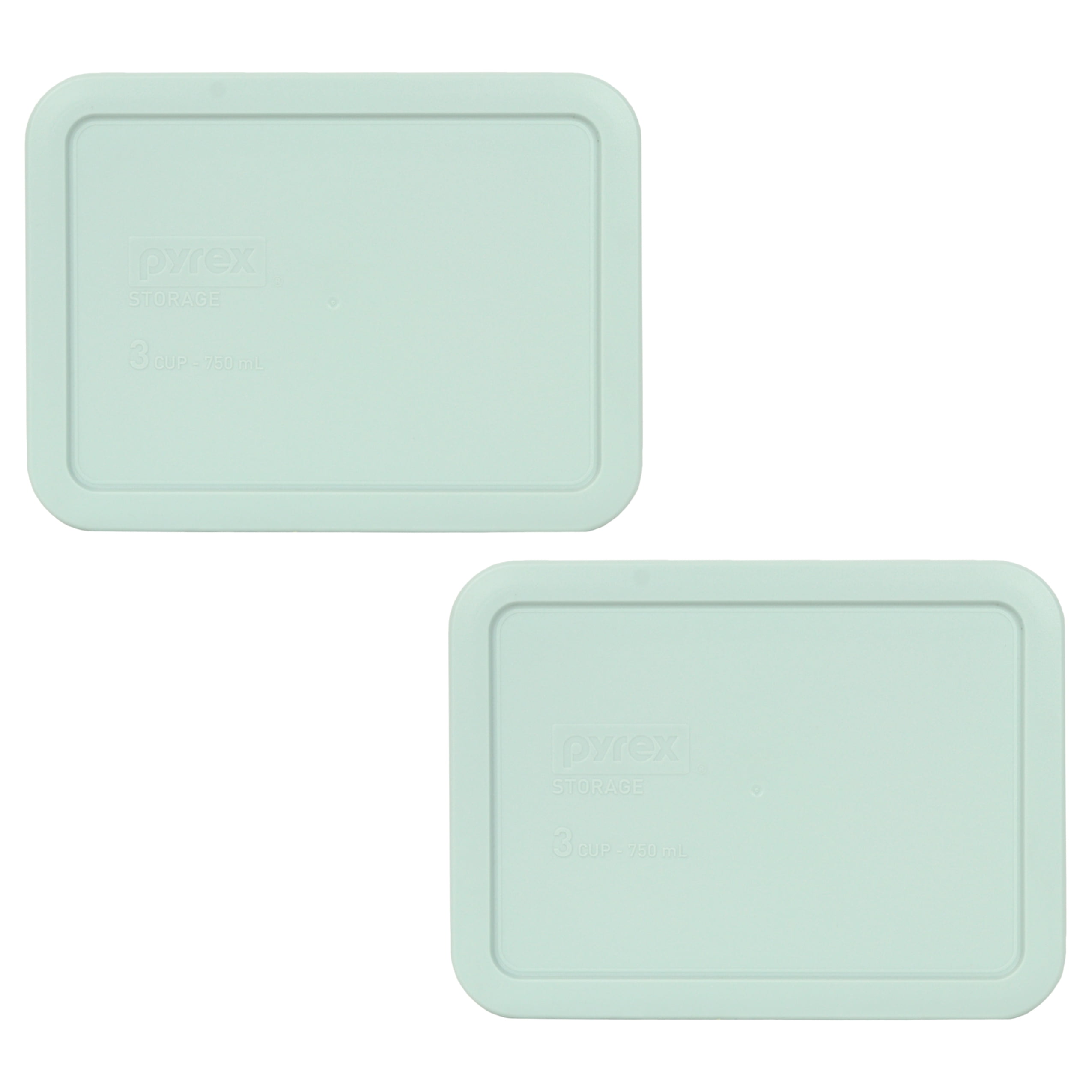 ❤️ New PYREX 3 Cup DUSTY JADE GREEN Rectangle Storage Dish & Plastic  COVER 7210