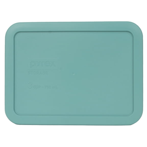 Pyrex Replacement Lid 7210-PC Turquoise Rectangle Cover for Pyrex 7210 3-Cup Dish (Sold Separately)