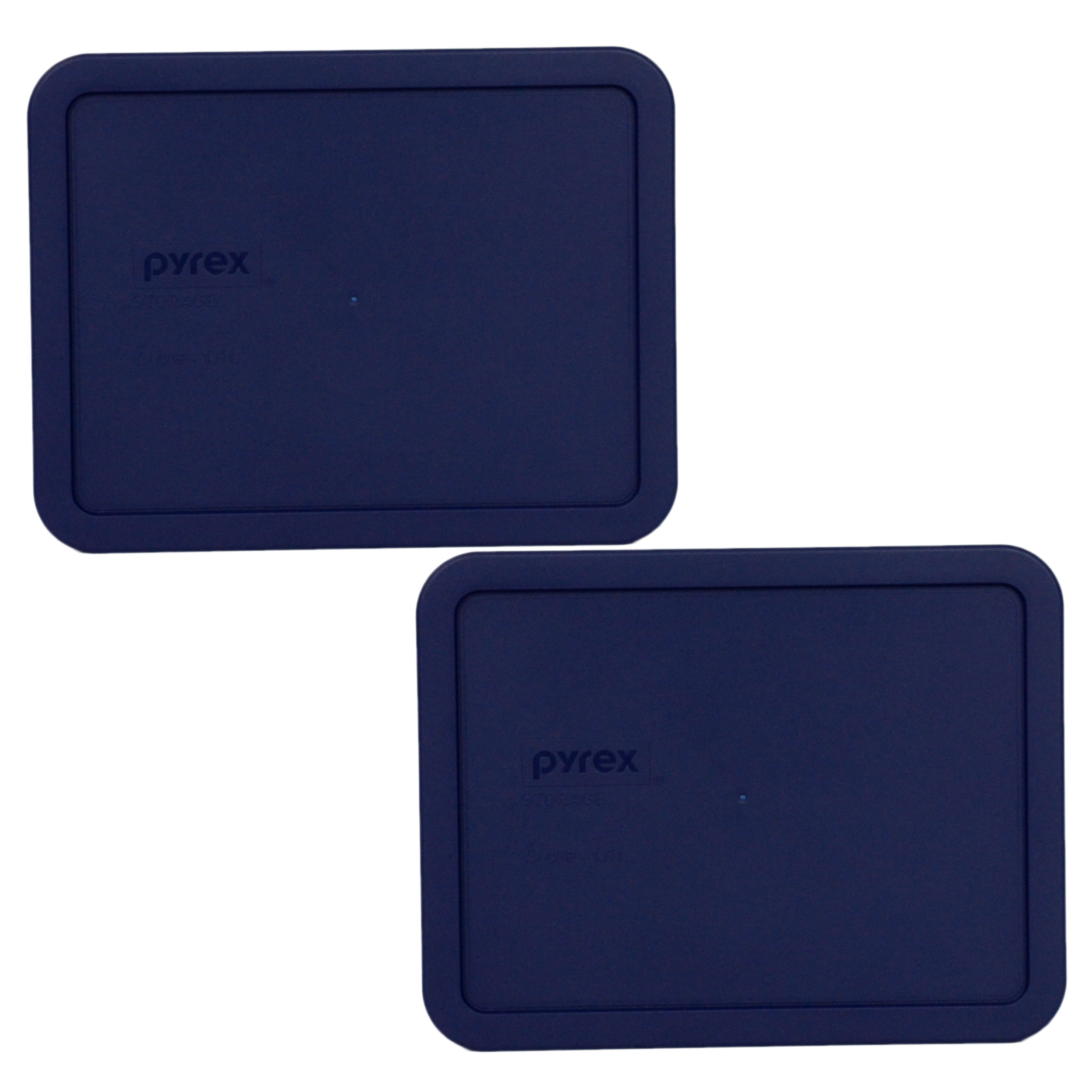 Pyrex 7211PC Blue Rectangle Replacement Lid (2Pack) for Extra Storage