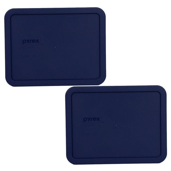 Pyrex Replacement Lid 7211-PC Blue Rectangle Cover (2-Pack) for Pyrex 7211 Dish (Sold Separately)
