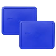 Pyrex Replacement Lid 7212-PC 11-Cup Cobalt Blue Rectangle Cover (2-Pack) for Pyrex 7212 Dish (Sold Separately)