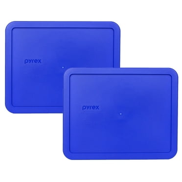 Pyrex Replacement Lid 7212-PC 11-Cup Cobalt Blue Rectangle Cover (2-Pack) for Pyrex 7212 Dish (Sold Separately)