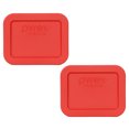 thumbnail image 1 of Pyrex Replacement Lid 7213-PC Red Rectangle Cover 2-Pack for Pyrex 7213 1.9-Cup Dish (Sold Separately), 1 of 2