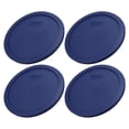 thumbnail image 1 of Pyrex 7402-PC Blue Food Storage Replacement Lid (This Lid Fits the Pyrex 7402 6-Cup SCULPTED MIXING BOWL and 7203 7-Cup Glass Bowl) (4-Pack), 1 of 6