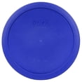 thumbnail image 1 of Pyrex 7402-PC Cadet Blue Food Storage Replacement Lid (This Lid Fits the Pyrex 7402 6-Cup SCULPTED MIXING BOWL and 7203 7-Cup Glass Bowl), 1 of 2