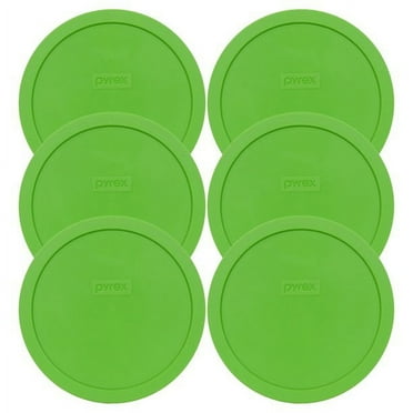 Pyrex Replacement Lid 7402-PC Green Round Cover (6-Pack) for Pyrex 7402 7-Cup Bowl (Sold Separately)
