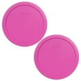 thumbnail image 1 of Pyrex Replacement Lid 7402-PC Pink Round Cover (2-Pack), 1 of 2