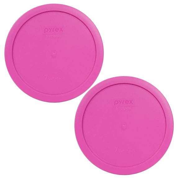 Pyrex Replacement Lid 7402-PC Pink Round Cover (2-Pack)