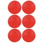 Pyrex Replacement Lid 7402-PC Poppy Red Round Cover (6-Pack)