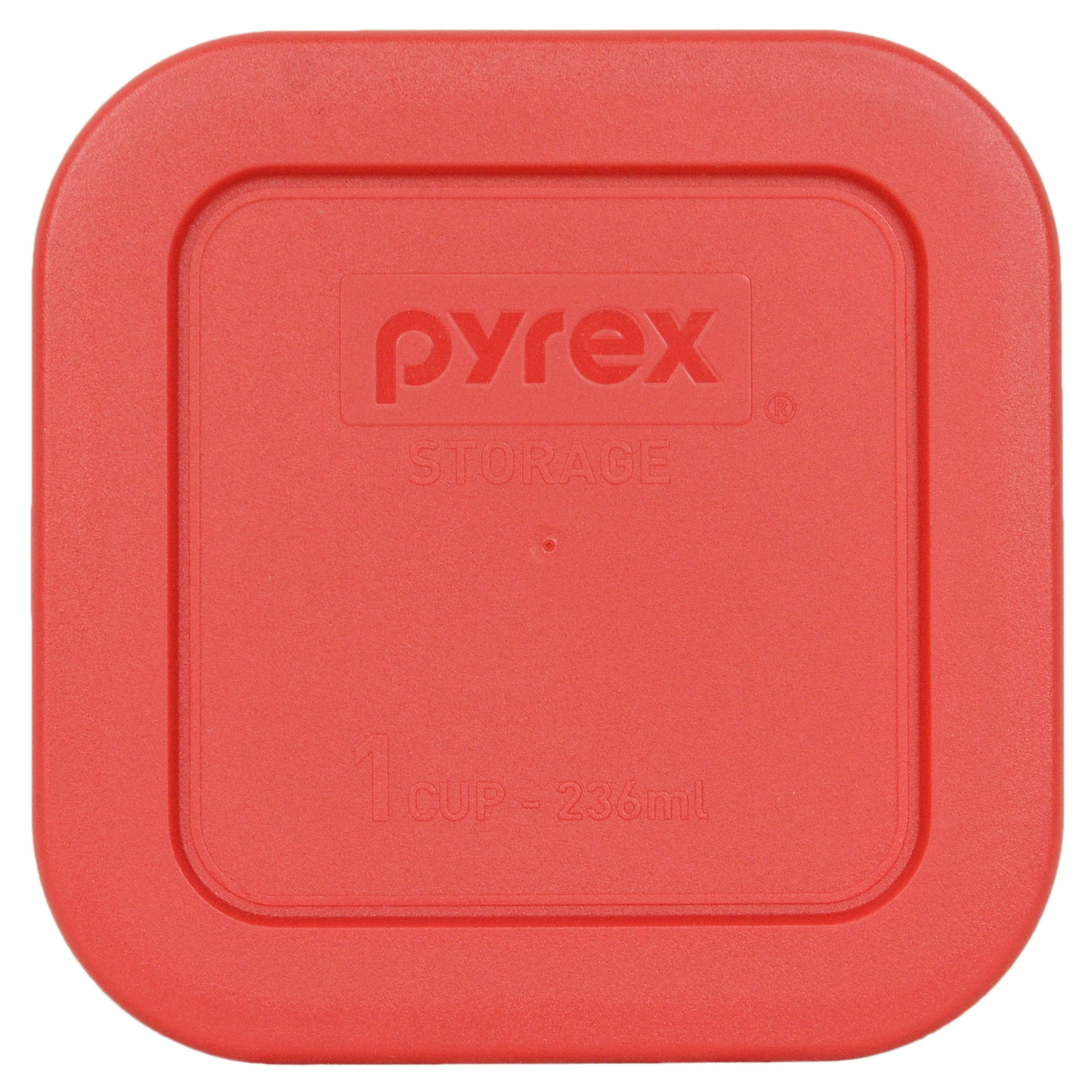 Pyrex Replacement Lid 8701PC Red Plastic Cover for Pyrex 1 Cup Glass