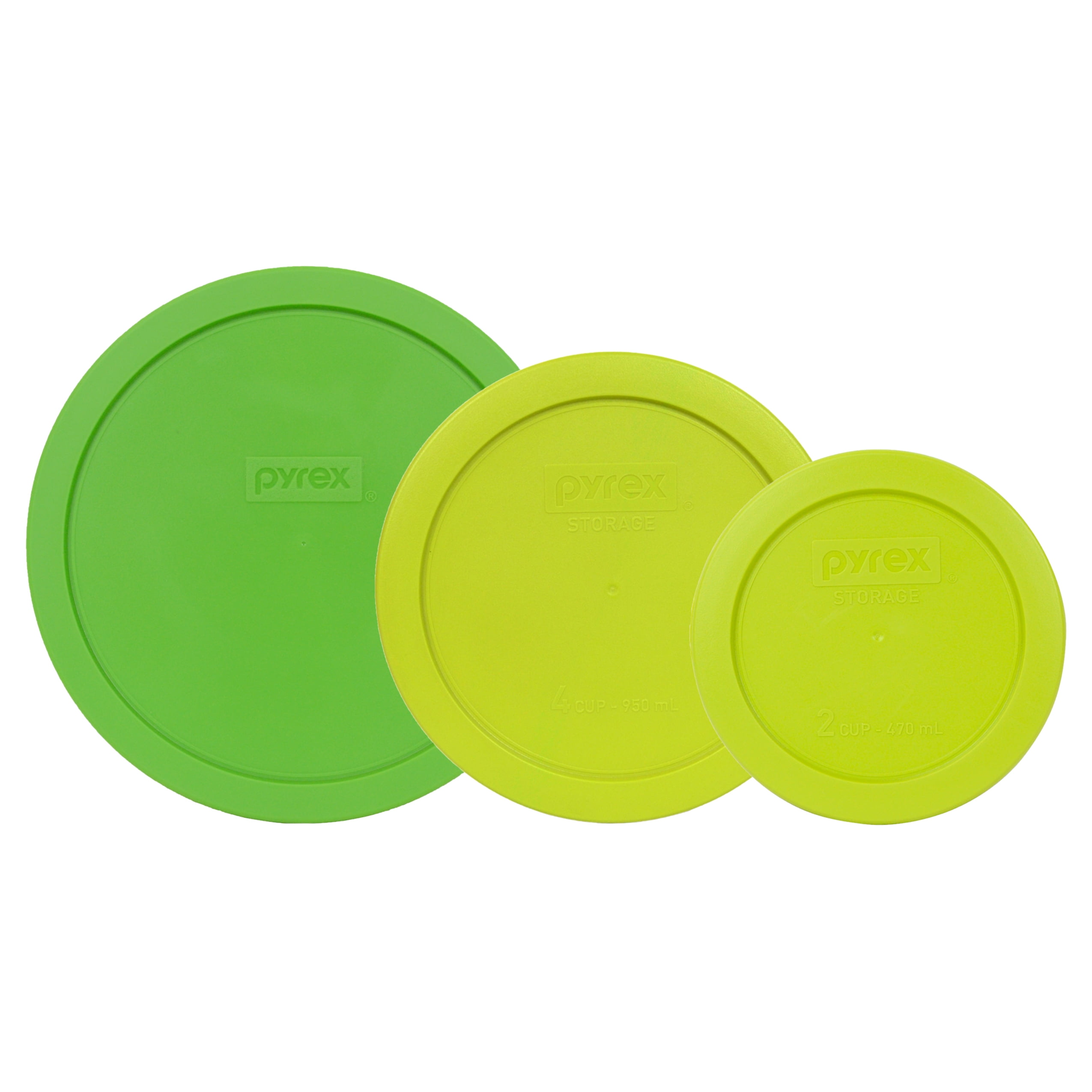 Pyrex Replacement Lid 7200-PC Tundra Light Blue Plastic Cover 2-Pack