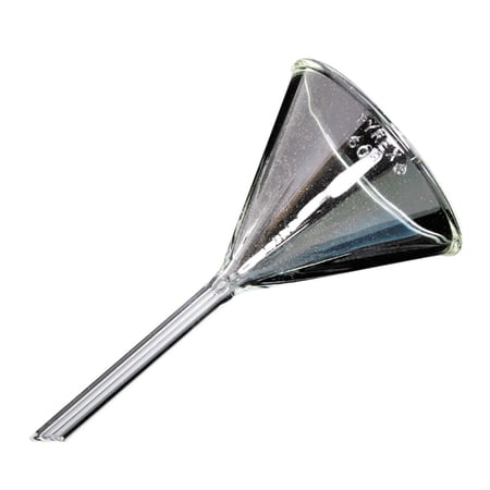 Pyrex Short-Stem, Fluted, 60-Degree Angle Funnel, 65 X 8 Mm