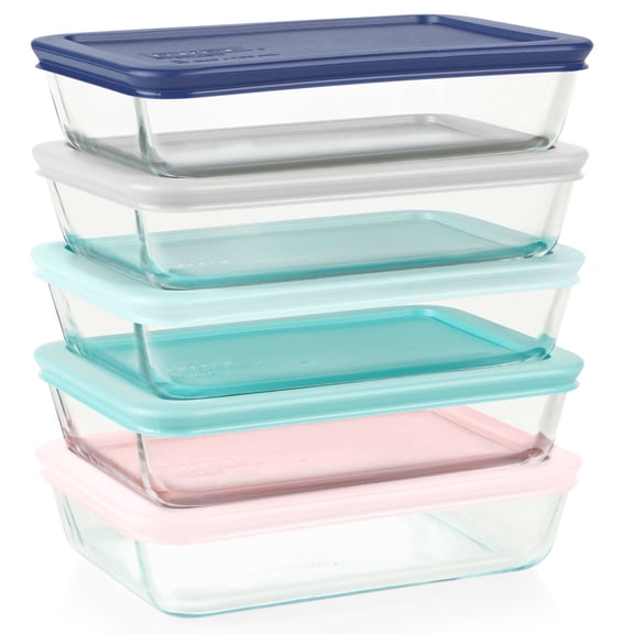 Pyrex Simply Store 10-Piece Glass Meal Prep Set