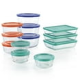 thumbnail image 1 of Pyrex Simply Store 24-Piece Glass Food Storage Container Set with Lids, 1 of 9
