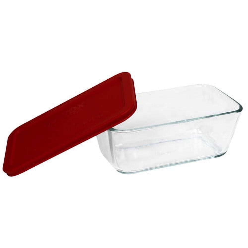 Pyrex 1-Cup Glass Storage Dish with Lid - 8 Piece - Red, 8 Piece - Kroger