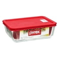 thumbnail image 1 of Pyrex Simply Store 6-Cup Rectangular Glass Food Storage, 1 of 1