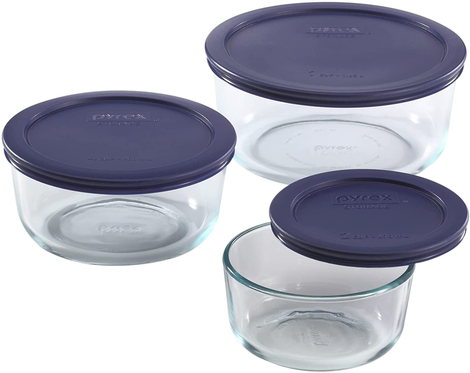 Pyrex Simply Store Glass Storage, 4 Cup, Utensils