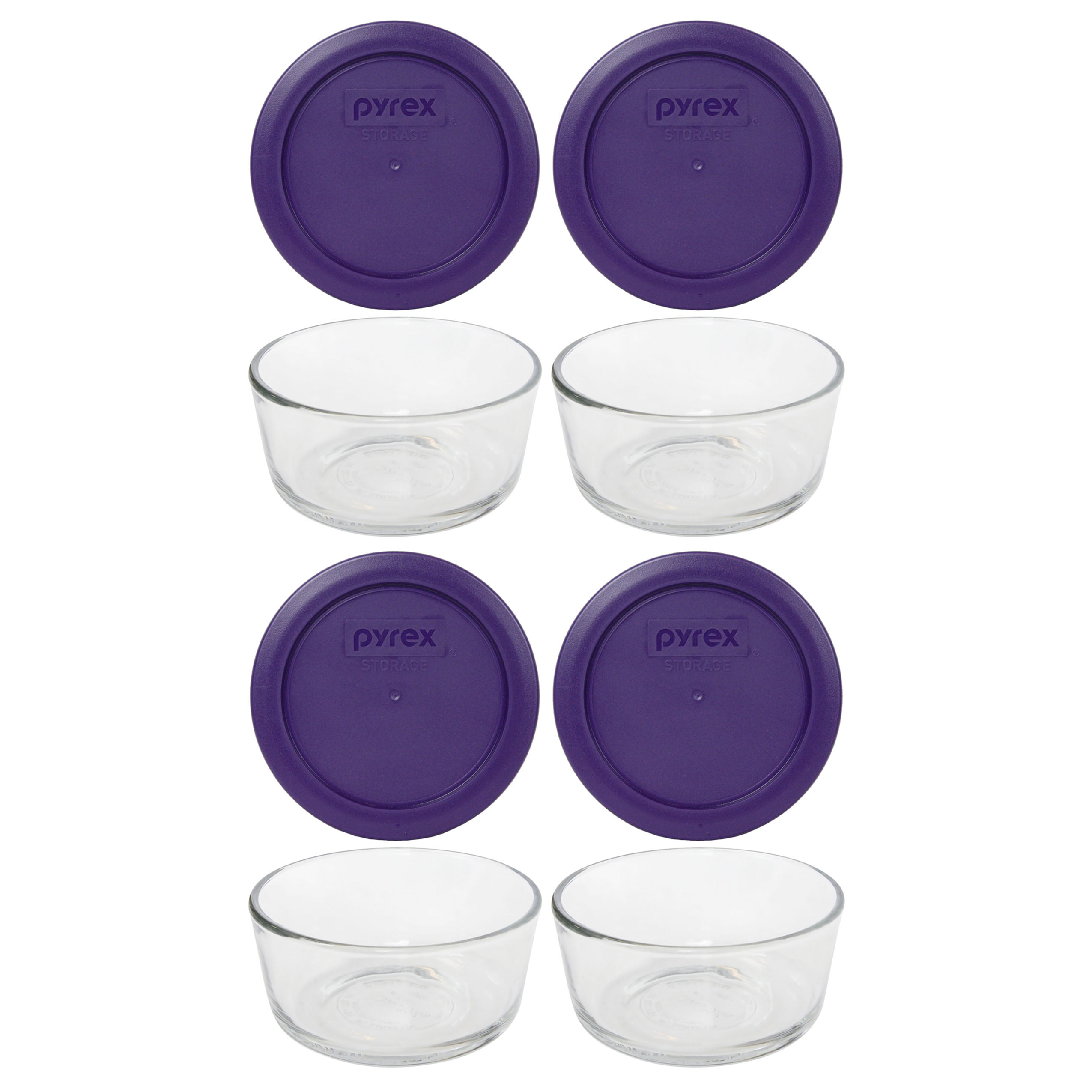 ❤️ NEW 6-pc Pyrex Simply Store GLASS STORAGE BOWLS 7, 4, 2 Cup