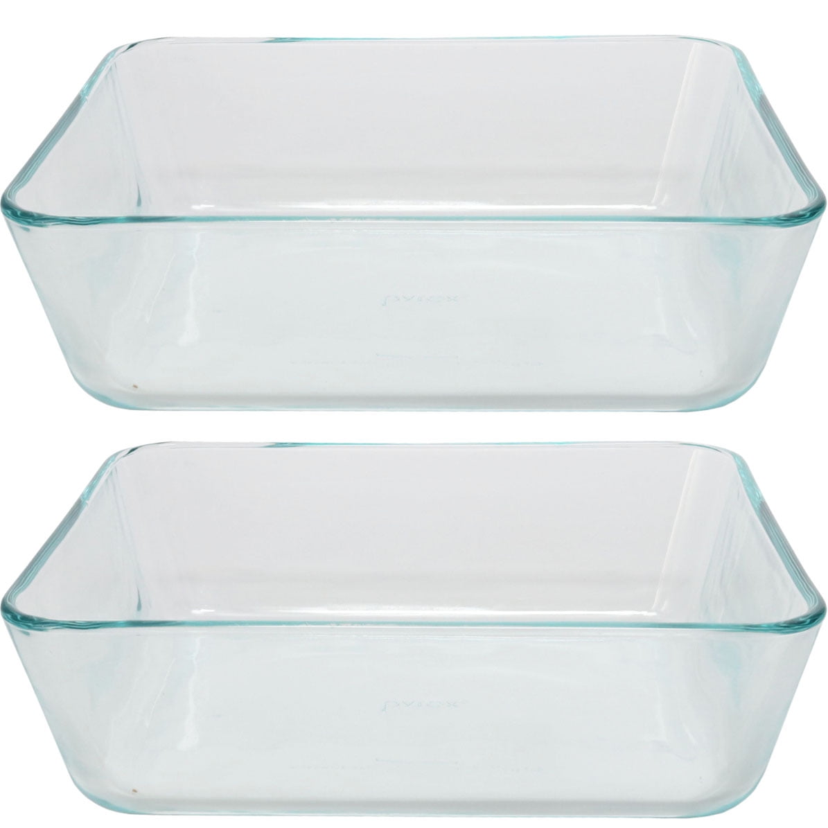 Pyrex 6-cup Rectangle Glass Storage Containers with Plastic Lids  4Containers